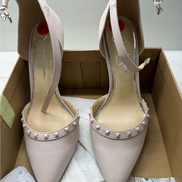 Blush Jessica Simpson high heels 3 inch heel - Picture 2 of 7